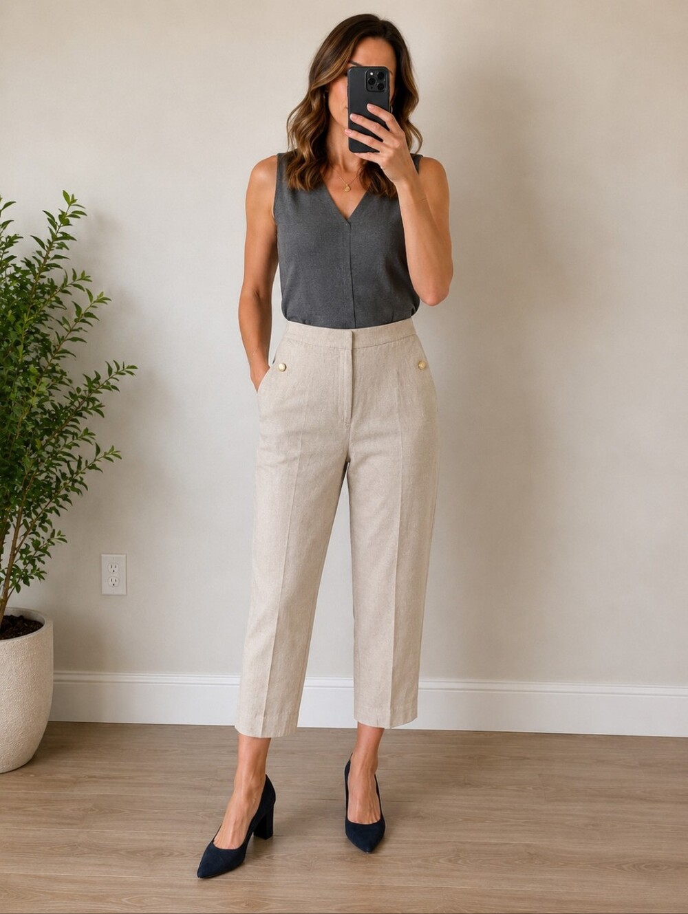 J.Crew Linen Blend Tapered Pants | Size 14 | NWT | $128 Retail